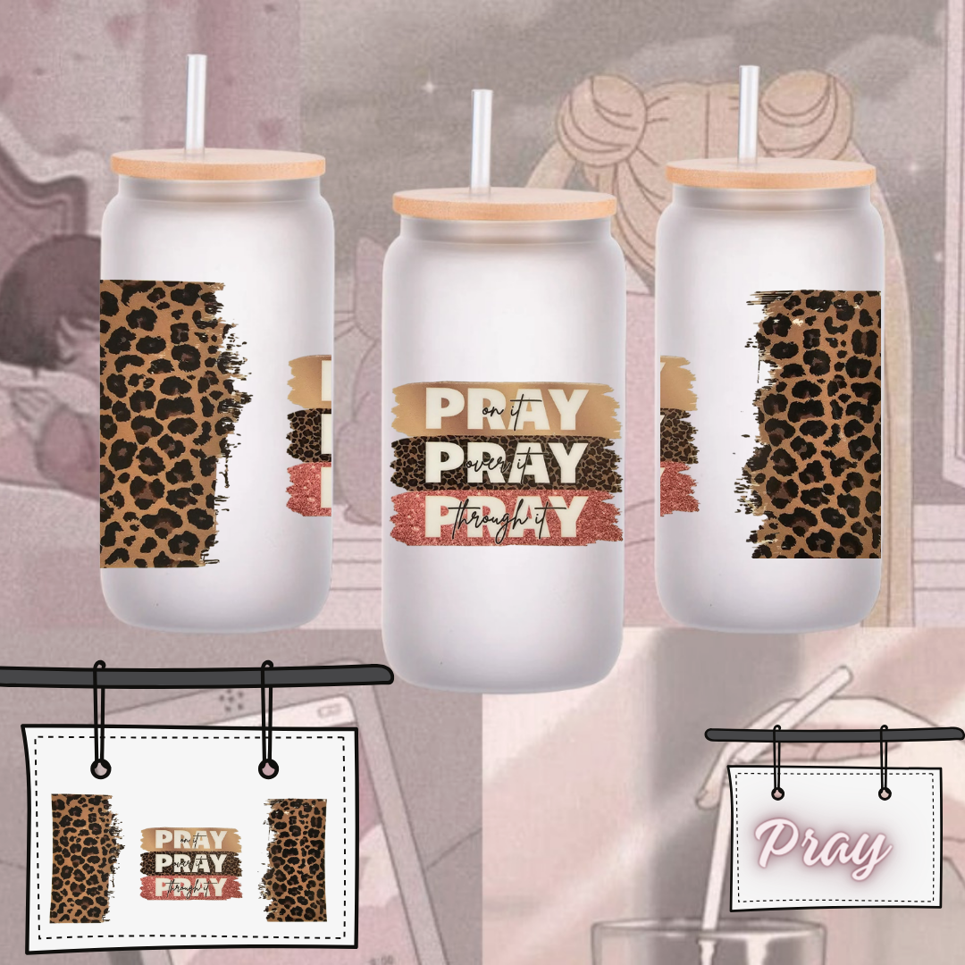 Pray #1  UV DTF Cup Wrap Transfers