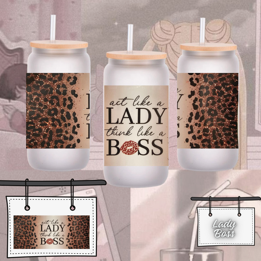 Lady Boss UV DTF Cup Wrap Transfers